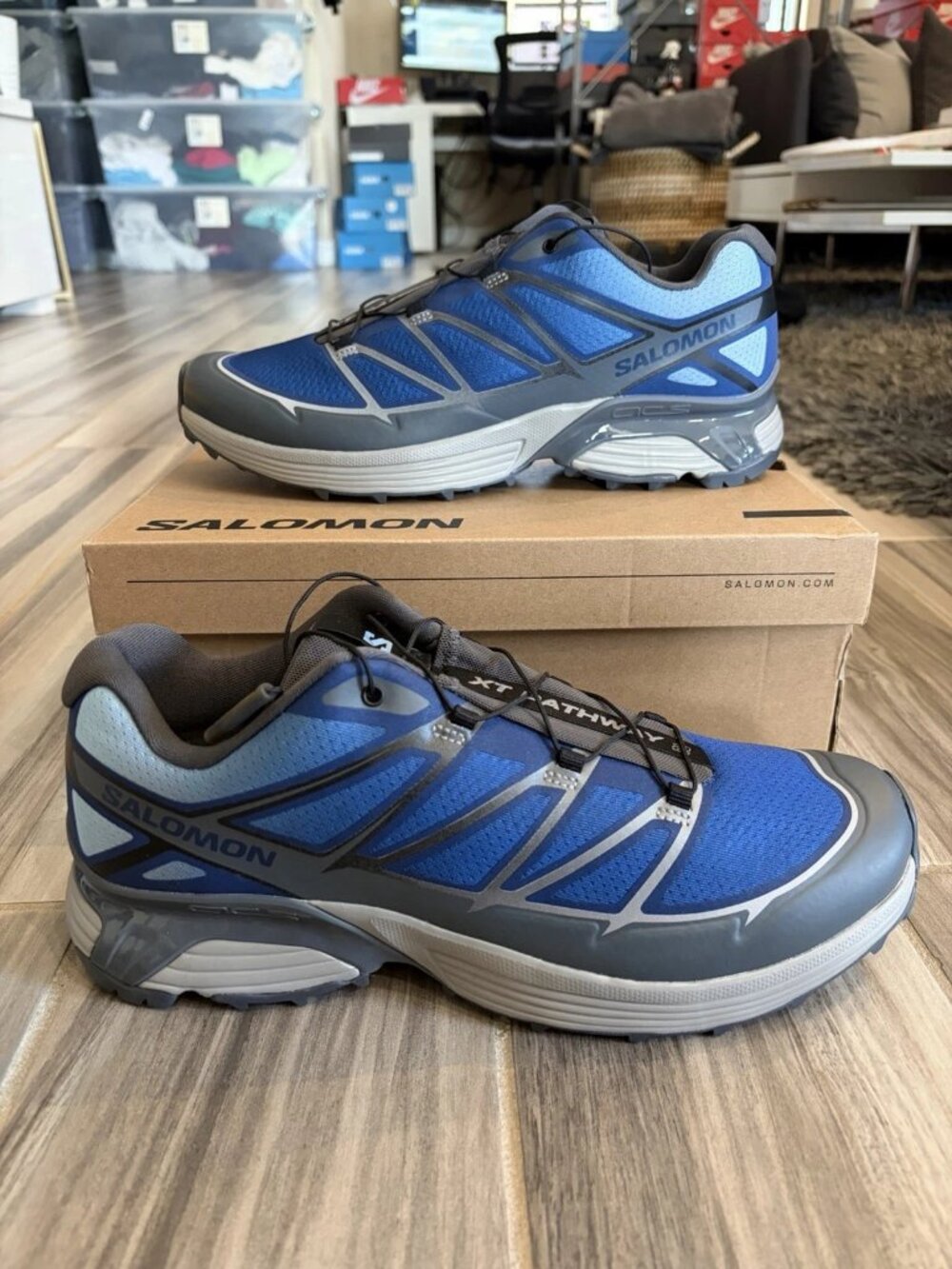 Salomon XT-Pathway 2 Shoes - Asphalt/Black/Dark Blue L49193-500